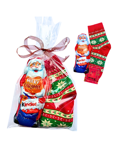 Klasyczny Upominek Mikołaj + Skarpety Świąteczne