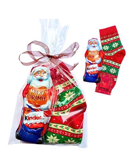 Klasyczny Upominek Mikołaj + Skarpety Świąteczne