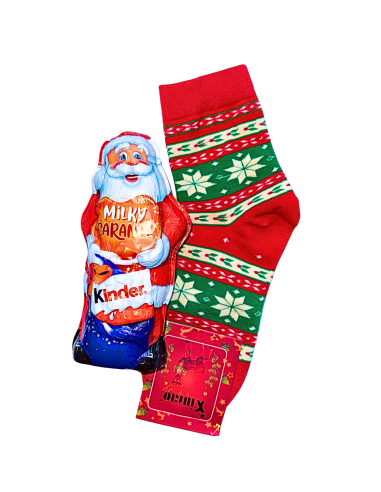 Klasyczny Upominek Mikołaj + Skarpety Świąteczne