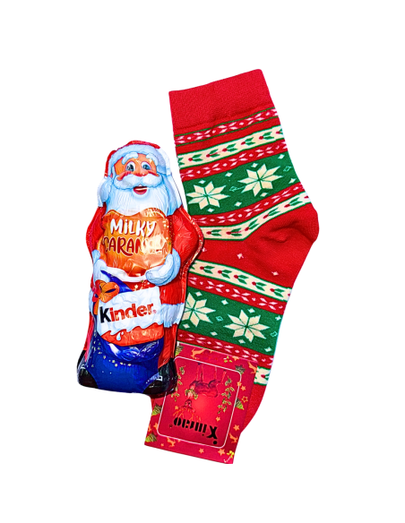 Klasyczny Upominek Mikołaj + Skarpety Świąteczne
