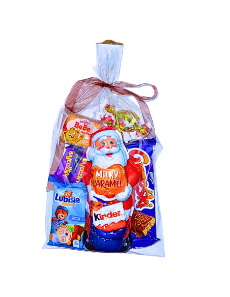 Mikołajkowy Zestaw Słodyczy w Woreczku - Kinder, Wedel, Grześki, Lubisie