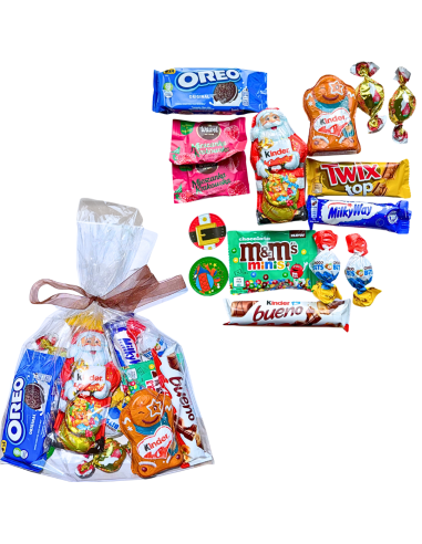 Świąteczny Zestaw Słodyczy w Woreczku - Kinder, Oreo, Milka, M&Ms Młodzież Dorośli Dzieci