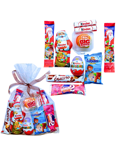 Zestaw Mikołajkowy dla Dzieci - Kinder, Lubisie, Nimm2 w Woreczku