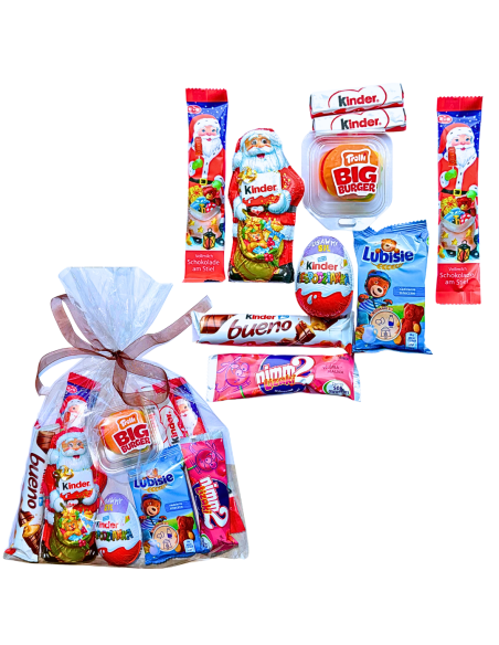 Zestaw Mikołajkowy dla Dzieci - Kinder, Lubisie, Nimm2 w Woreczku
