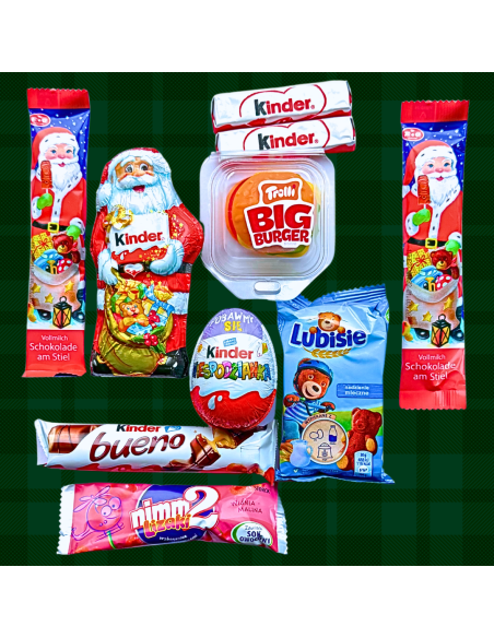 Zestaw Mikołajkowy dla Dzieci - Kinder, Lubisie, Nimm2 w Woreczku