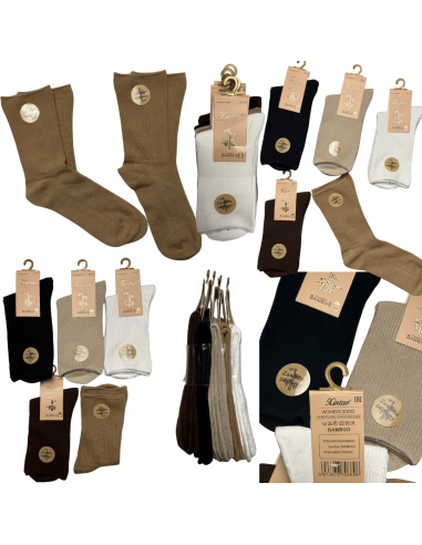 Damskie Skarpety Bambusowe 5 Par