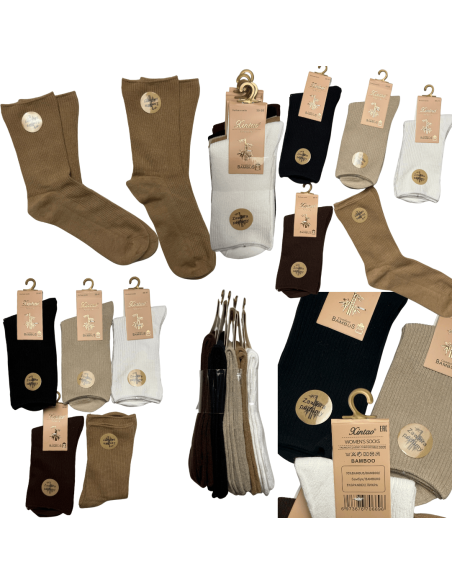Damskie Skarpety Bambusowe 5 Par