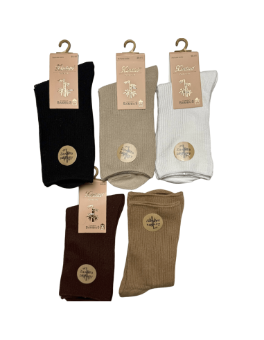Damskie Skarpety Bambusowe Nieuciskowe 5 Par