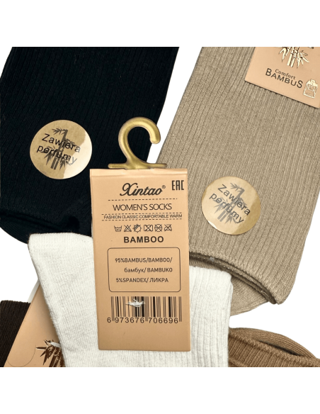 Damskie Skarpety Bambusowe 5 Par