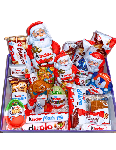 Zestaw Prezentowy 24 Produkty KINDER Słodycze Święta Mikołaj Mikołajki