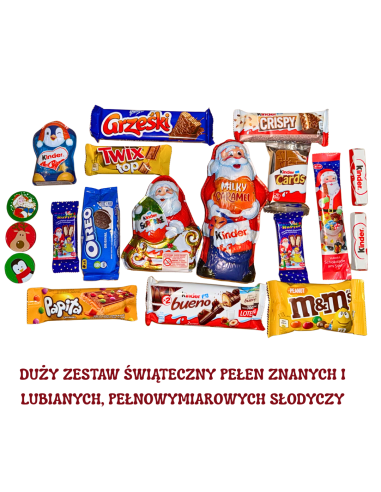 Mega Paczka Świąteczna Słodycze Idealny Prezent na Święta dla Każdego