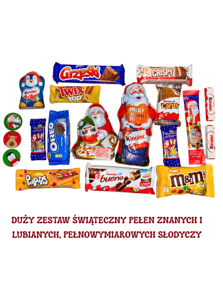 Mega Paczka Świąteczna Słodycze Idealny Prezent na Święta dla Każdego