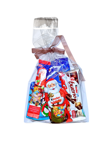 Zestaw Świąteczny ze Słodyczami Upominek z Mikołajem Kinder