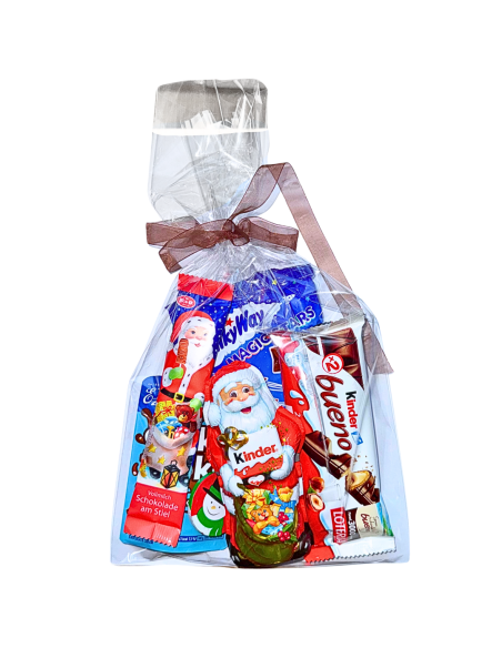 Zestaw Świąteczny ze Słodyczami Upominek z Mikołajem Kinder