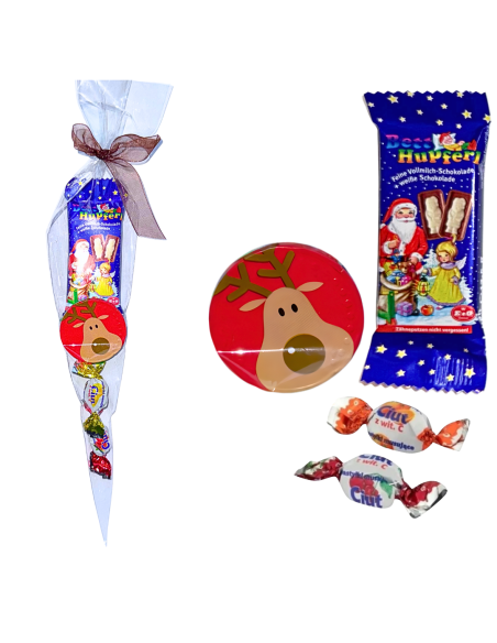 Świąteczny Upominek Słodki Rożek Drobny Prezent Mikołajki Podziękowanie