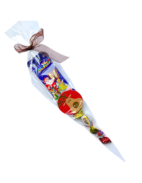 Świąteczny Upominek Słodki Rożek Drobny Prezent Mikołajki Podziękowanie