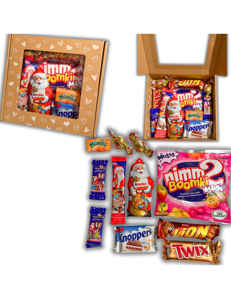 Zestaw Prezentowy Świąteczny Box Słodyczy L