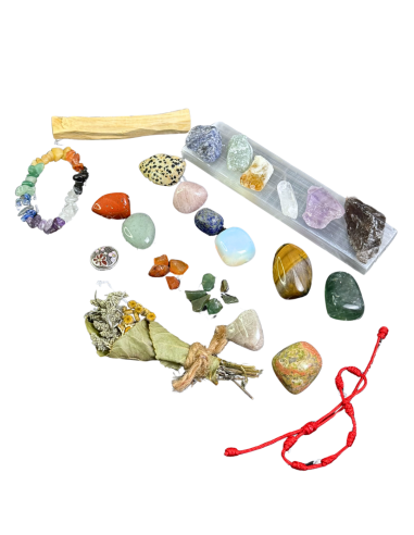 Magiczny Kalendarz Adwentowy 24 Kamienie Minerały Kadzidła Bransoletki