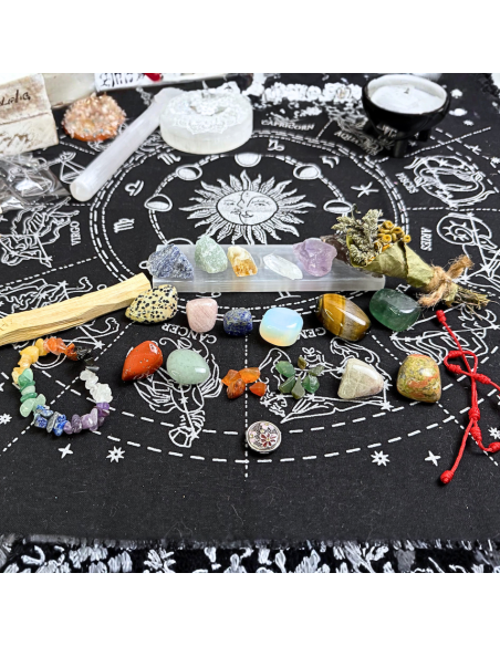 Magiczny Kalendarz Adwentowy 24 Kamienie Minerały Kadzidła Bransoletki