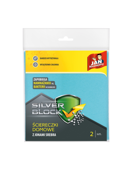 JAN NIEZBĘDNY Silver Block Ściereczki Domowe 2 szt