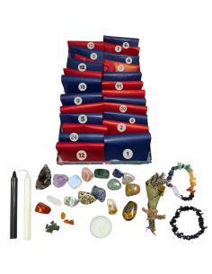 KALENDARZ ADWENTOWY Z KAMIENIAMI - 24 Niespodzianki Zestaw Energetyczny