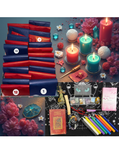 MAGICZNY KALENDARZ ADWENTOWY Tarot Kamienie Świece i Rytuały