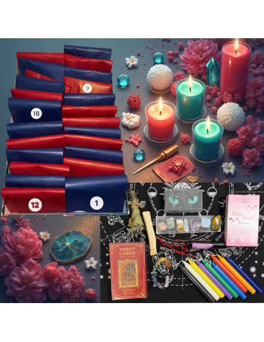MAGICZNY KALENDARZ ADWENTOWY Tarot Kamienie Świece
