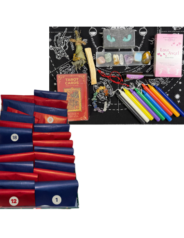 MAGICZNY KALENDARZ ADWENTOWY Tarot Kamienie Świece