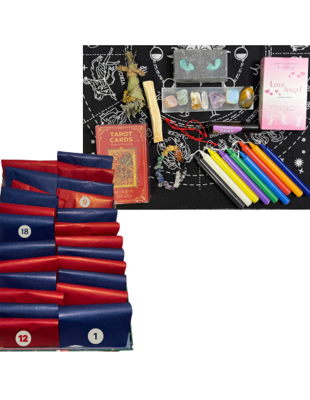 MAGICZNY KALENDARZ ADWENTOWY Tarot Kamienie Świece