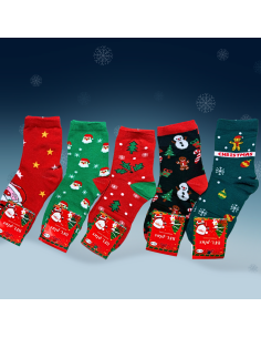 Skarpety Świąteczne Damskie Zestaw 5 par