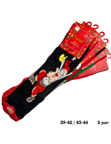 Męskie Skarpety Świąteczne Zestaw 5 Par 40-43 / 44-46