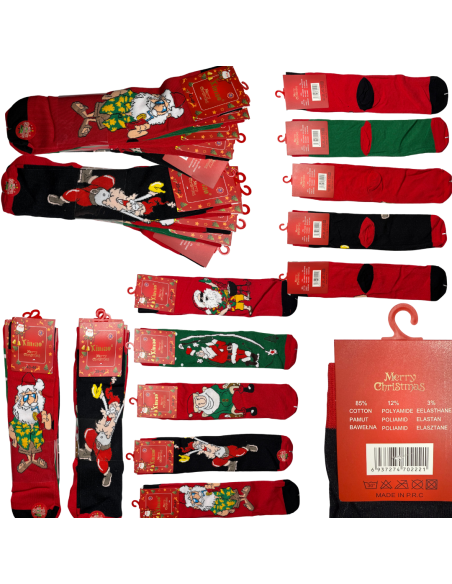 Męskie Skarpety Świąteczne 5 Par