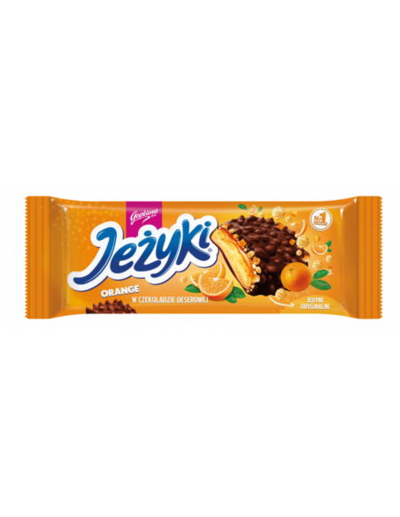 Goplana Jeżyki Ciastka Pomarańczowe 140g