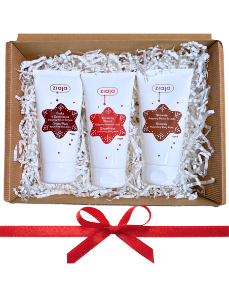 Zestaw Prezentowy ZIAJA Winter Glow 5. Trójca Odżywienia 3 Balsamy do Ciała