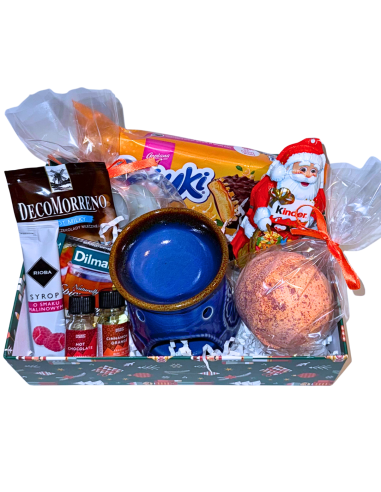 Kosz Prezentowy Przyjemny Zimowy Wieczór - Pomarańcza w Czekoladzie