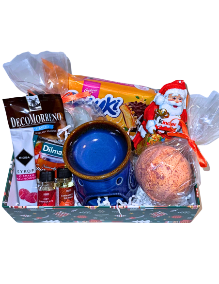 Kosz Prezentowy Przyjemny Zimowy Wieczór - Pomarańcza w Czekoladzie