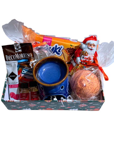 Kosz Prezentowy Przyjemny Zimowy Wieczór - Pomarańcza w Czekoladzie