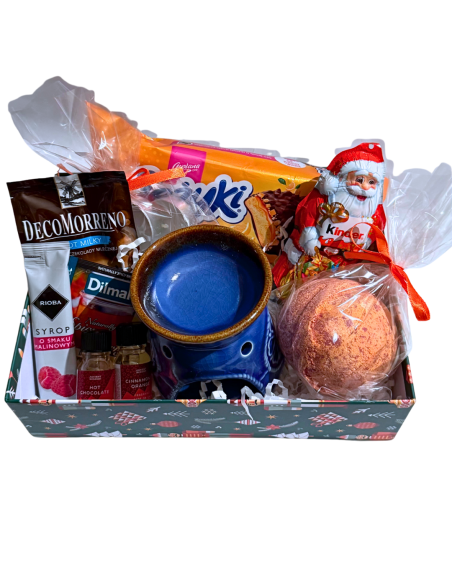 Kosz Prezentowy Przyjemny Zimowy Wieczór - Pomarańcza w Czekoladzie