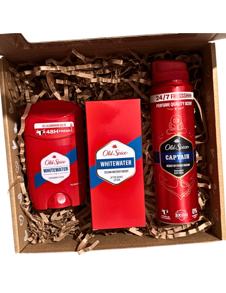 OLD SPICE Whitewater - Zestaw Męski Dezodorant + Antyperspirant + Woda po Goleniu