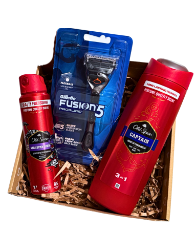 Męski Zestaw do Golenia i Pielęgnacji GILLETTE Fusion 5 + OLD SPICE Captain