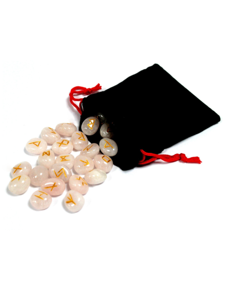 RUNY Alfabet Runiczny - Różowy Kwarc