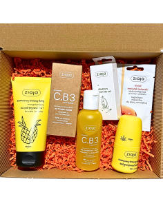 Słoneczna Energia - Żółty Zestaw Prezentowy dla Miłośniczek Pielęgnacji ZIAJA Ananas Wit. C.B3