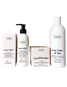 Zestaw Prezentowy Kozie Mleko - Elegancka Pielęgnacja dla Mamy i Babci