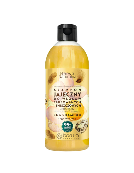 BARWA Szampon Jajeczny do Włosów Zniszczony Regenerujący 300ml