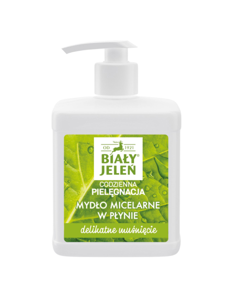BIAŁY JELEŃ Mydło Micelarne W płynie Delikatne Muśnięcie Pompka 500ml