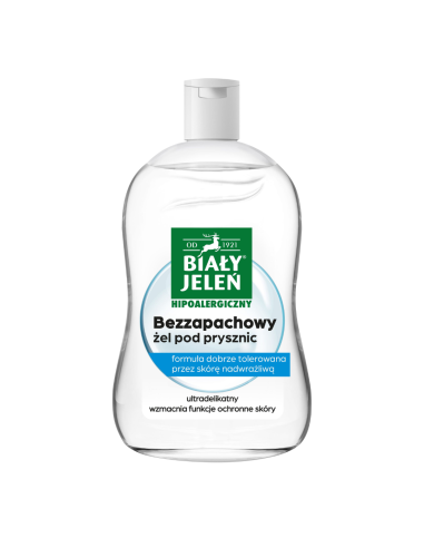 BIAŁY JELEŃ Bezzapachowy Żel pod Prysznic Skóra Wrażliwa 500ml
