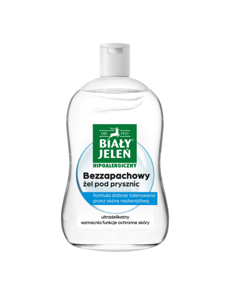 BIAŁY JELEŃ Bezzapachowy Żel pod Prysznic Skóra Wrażliwa 500ml