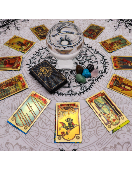 Tkanina do Czytania Tarota - Drzewo Życia (75x75 cm)