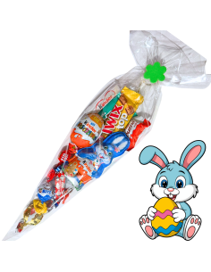 Rożek Wielkanocny Zestaw Prezent Słodka Paczka z Zajączkiem Kinder