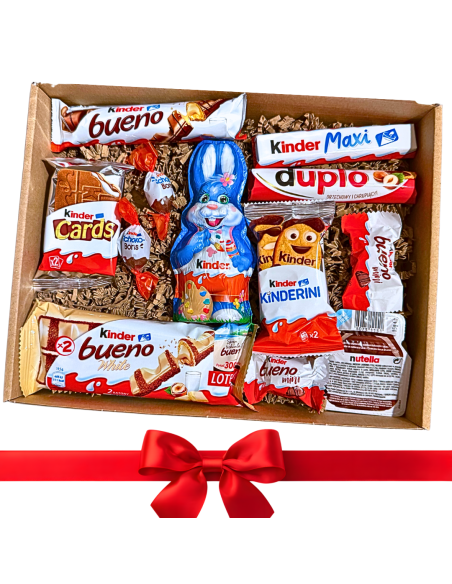 BOX WIELKANOCNY KINDER Zajączek DUŻY Zestaw Prezentowy dla Dziecka